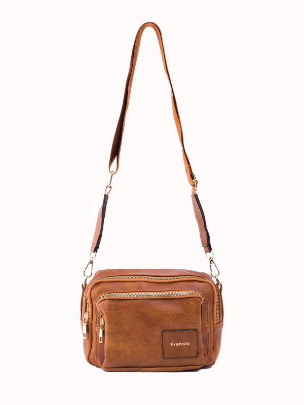 Brown Rectangular Ladies Handbag