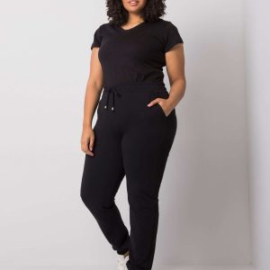 Beatriz Black Plus Size Sweatpants