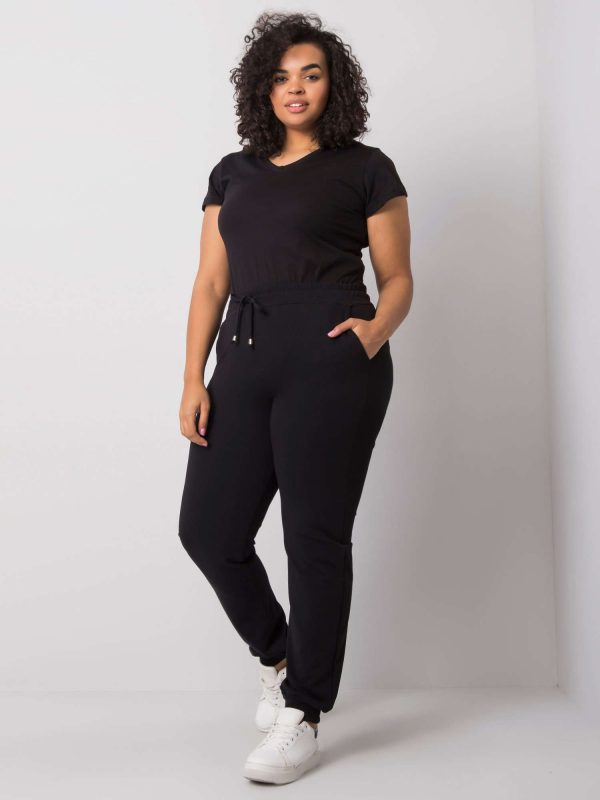 Beatriz Black Plus Size Sweatpants