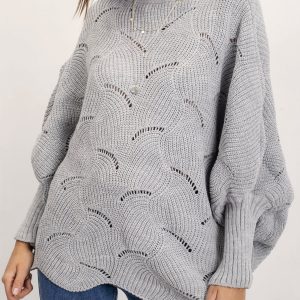 Grey sweater Poncho