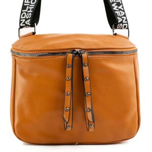 Camel eco leather handbag