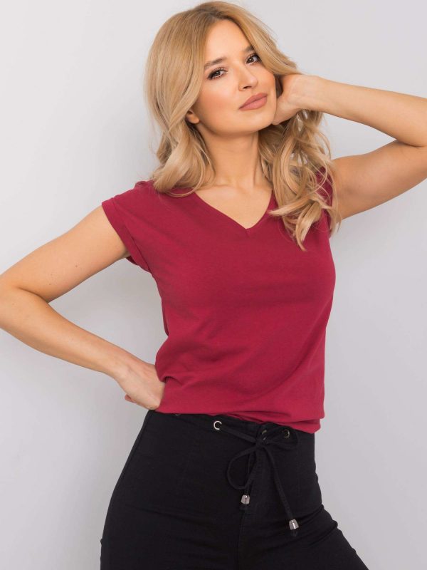 Burgundy T-shirt Elisabetta