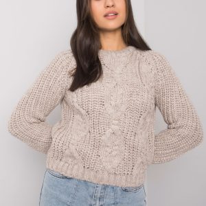 Beige knitted sweater Axton RUE PARIS