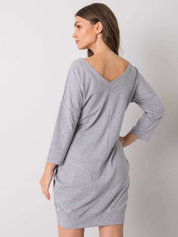 Grey Abijah Cotton Dress