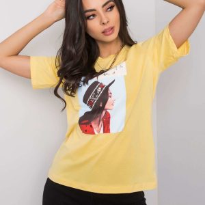 Yellow T-shirt with North applique