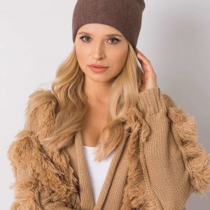 Brown hat for winter