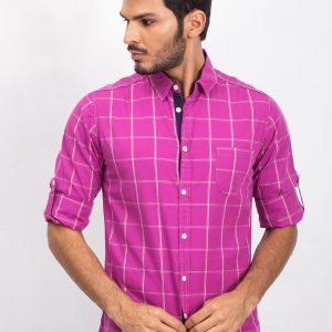 Dark pink shirt for men Divided