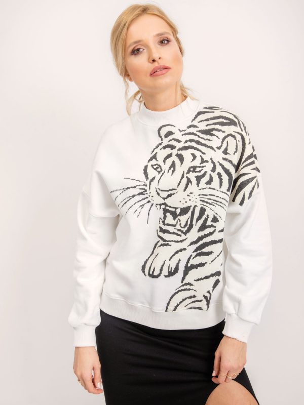 BSL Ecru print sweatshirt