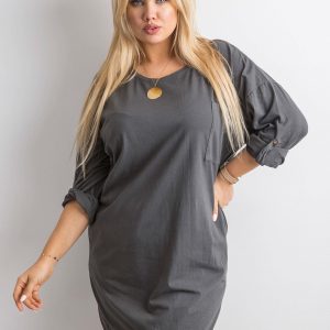 Grey cotton dress