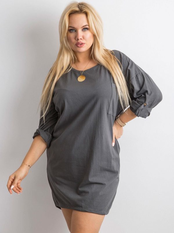 Grey cotton dress