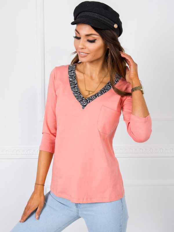 Peach blouse Florence