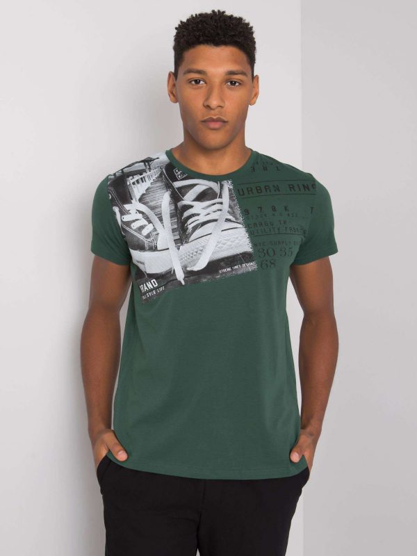 Khaki Kendrick Cotton T-Shirt