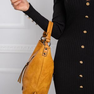 Mustard eco-leather bag