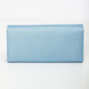 Blue eco leather ladies wallet