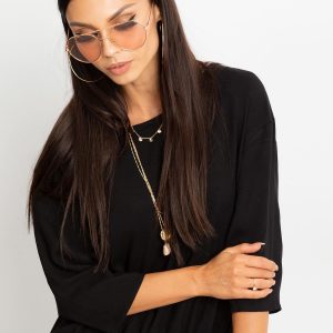 RUE PARIS Black blouse Fine