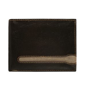 Brown Horizontal Genuine Leather Men's Wallet