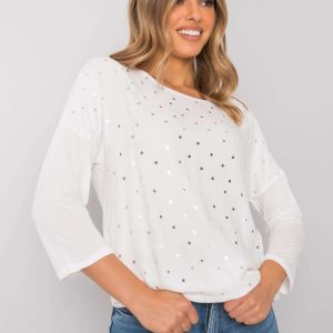 White polka dot blouse Daloris