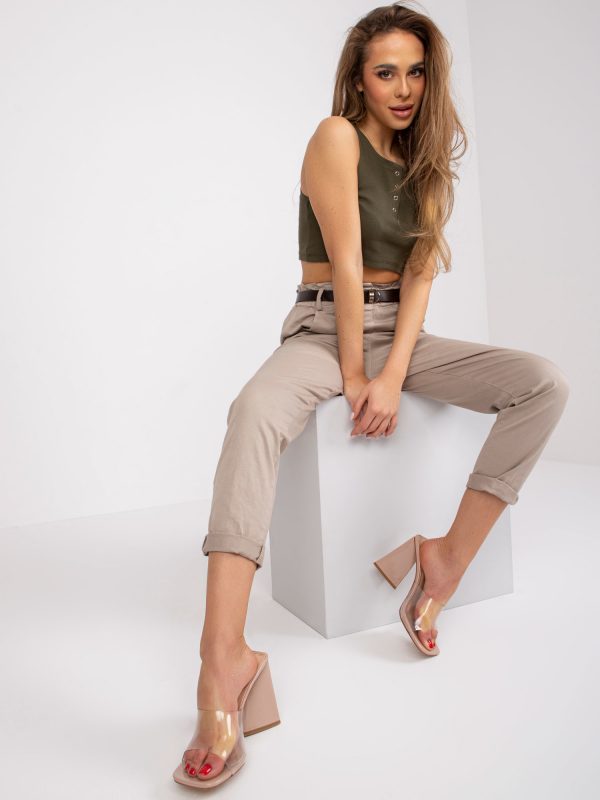 Beige trousers with Alizee pockets