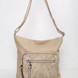 Apricot leatherette bag