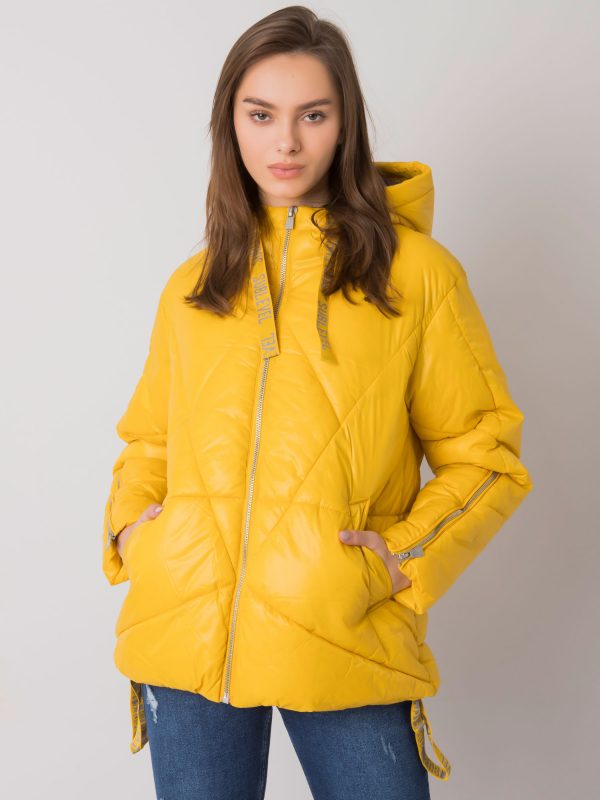 Yellow quilted winter jacket COIMBRA SUBLEVEL