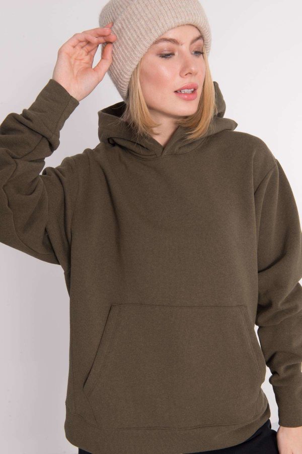 Khaki kangaroo hoodie BSL