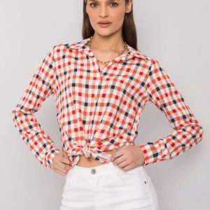 Orange Rhoda Plaid Shirt