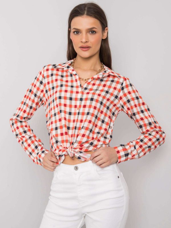 Orange Rhoda Plaid Shirt