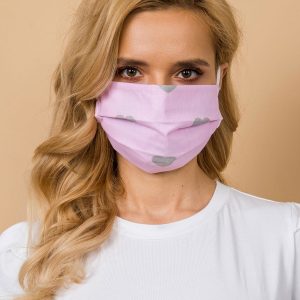 Pink reuse protective mask