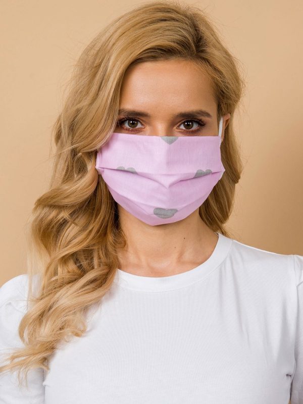 Pink reuse protective mask