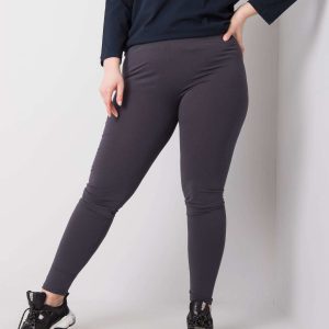 Phoebe Graphite Plus Size Cotton Leggings