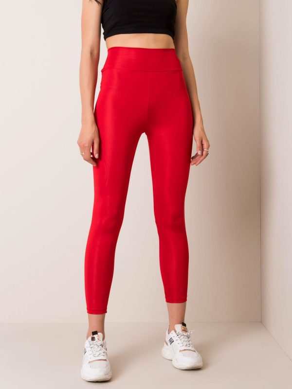 Red Leggings Funky RUE PARIS