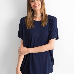 Navy Blue Oversize Blouse