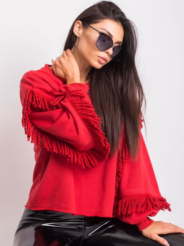 Silvia Red Sweatshirt