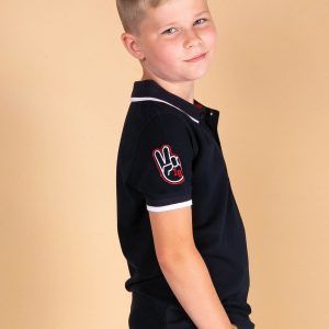 TOMMY LIFE Navy Blue Boy's Polo Shirt