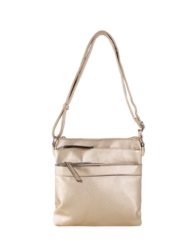 Gold Eco Leather Shoulder Bag