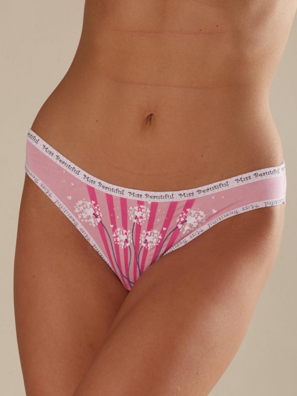 Pale Pink Print Panties