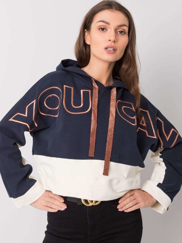 Navy blue Scarlett SWEATSHIRT FOR FITNESS