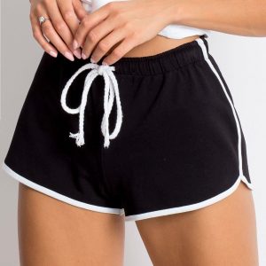 Black Politeness Shorts