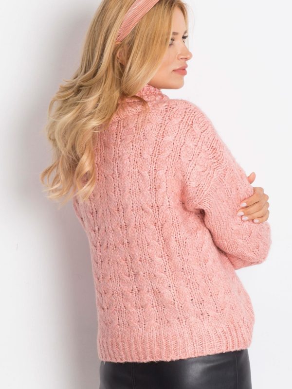 RUE PARIS Pink Heavenly sweater
