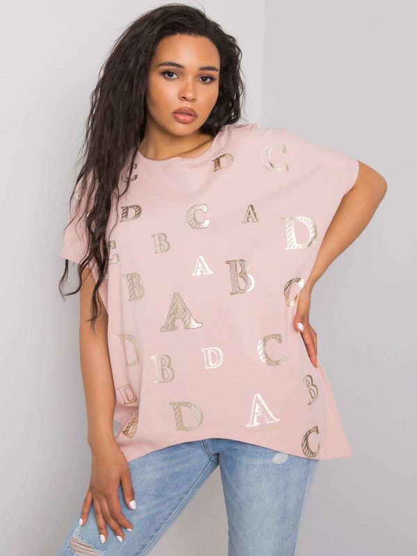 Sabina Dirty Pink Plus Size Blouse