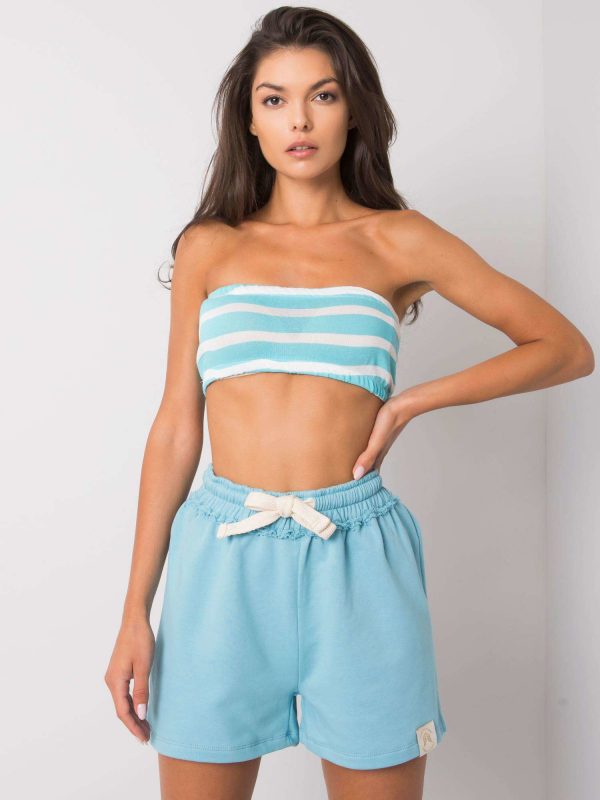 Blue shorts for women Anri