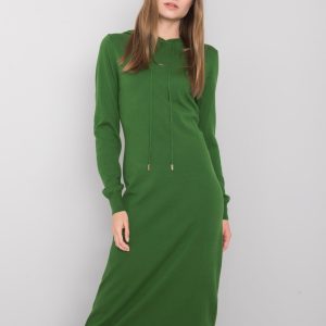 Green Asencion Hooded Dress