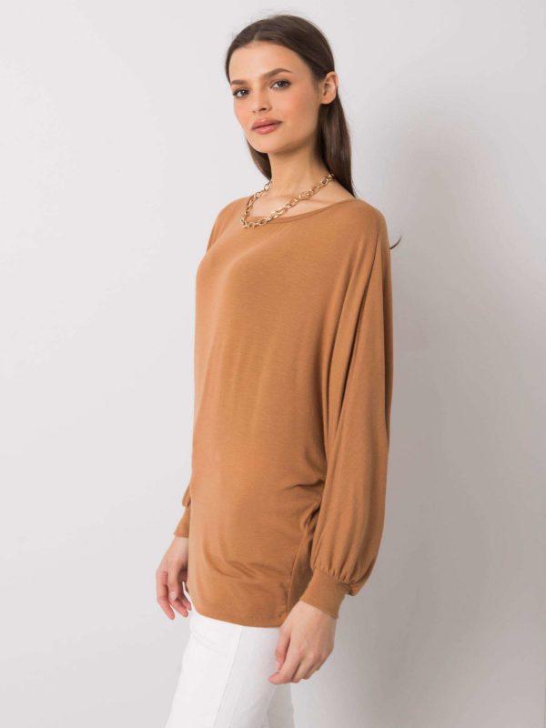 Light brown oversized blouse Madelena RUE PARIS