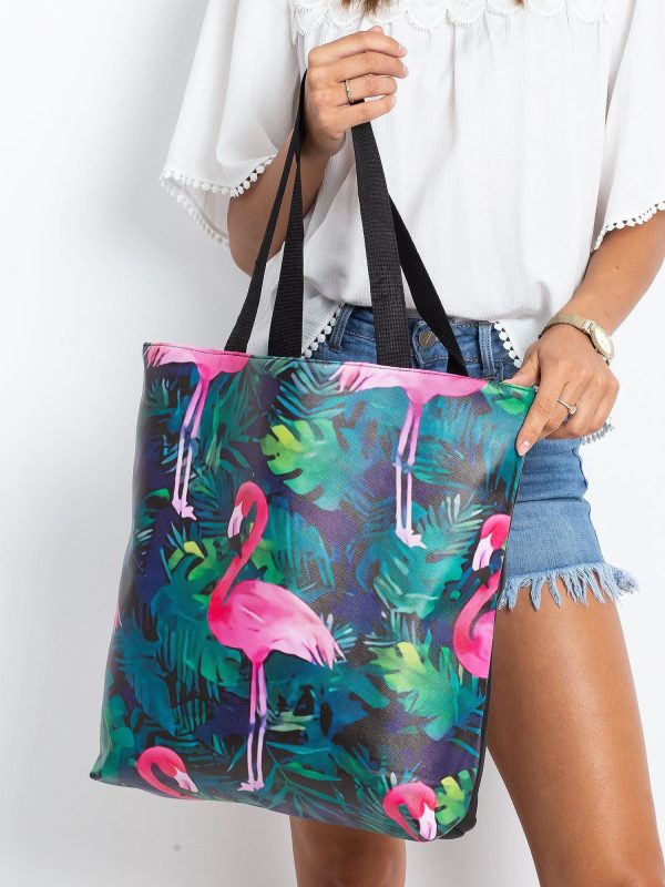 Black Large Flamingo Bag