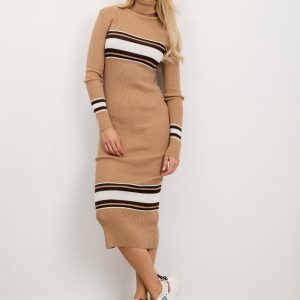 BSL Dark beige stripe dress