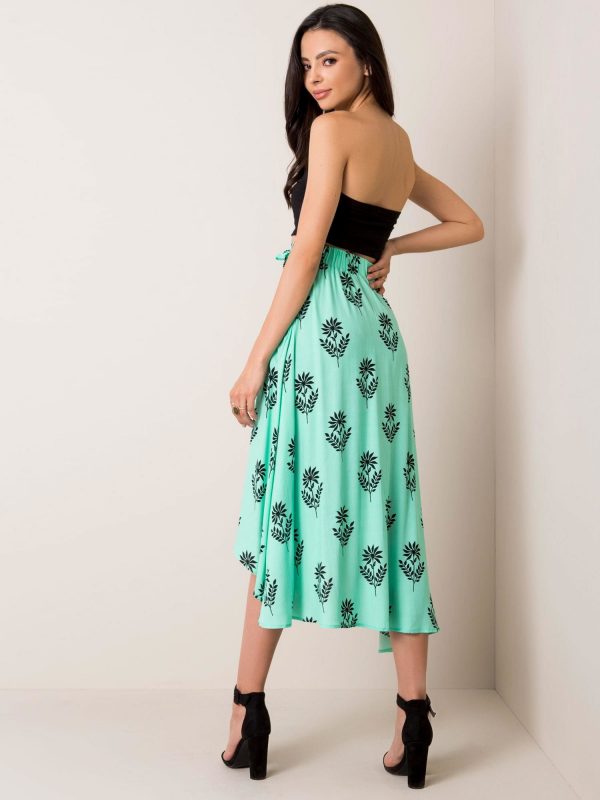 Mint skirt Velvet RUE PARIS