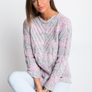 Grey-pink Rave sweater