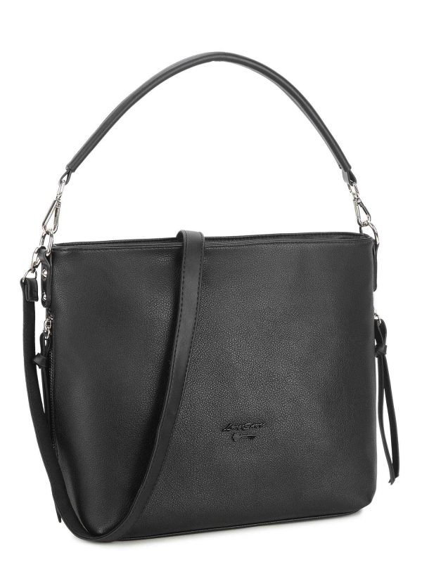 Black bag with detachable strap LUIGISANTO