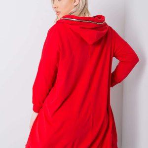 Red Plus Size Fantasy Hoodie