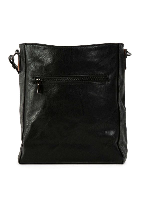 Black Imitation Leather Bag